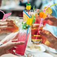 thumbnail image 5 of 100 Pcs Straws Fruit Straws Umbr Straws Table R Tropical Drinks For Soft Drinks An Luau (50 Fruit,hww, 5 of 5