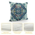 thumbnail image 4 of Creowell Teal Blue Mandala Boho Throw Pillow Covers Decorative Throw Pillow Case Cushion Cover Pillowcases for Home Decor Sofa Living Room Bed Couch Car,Multi-Size, 4 of 5