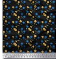 thumbnail image 1 of Soimoi Tissu Poly Georgette Feuilles & Floral Imprimé 1 Yard 42 Pouces de Large, 1 of 3