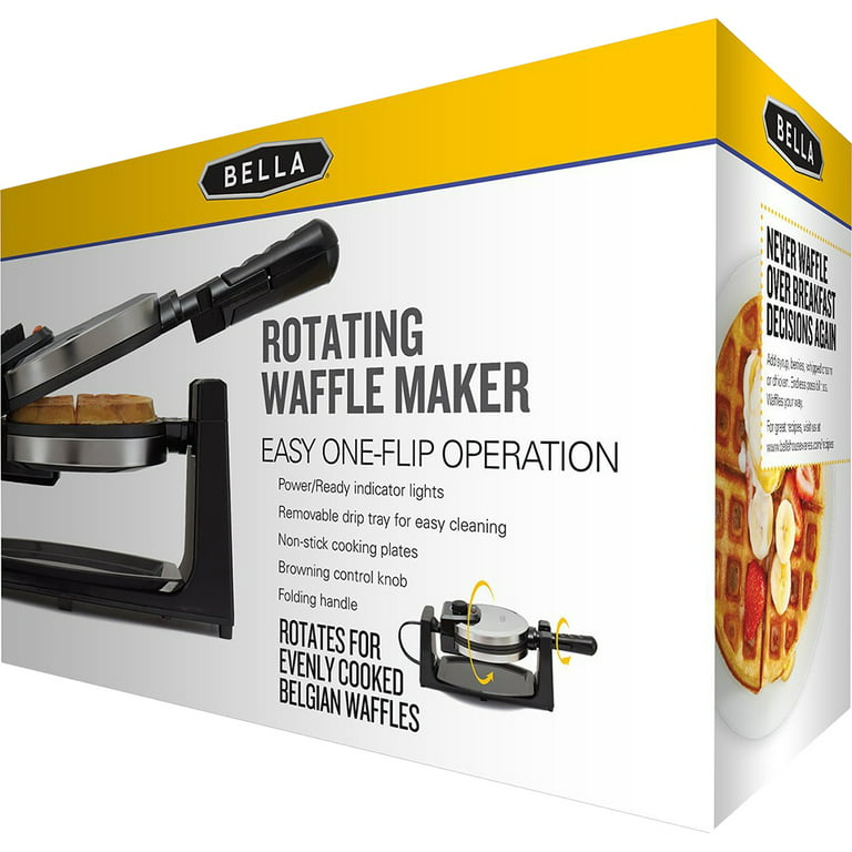 BELLA Round Flippable Belgian Waffle Maker at