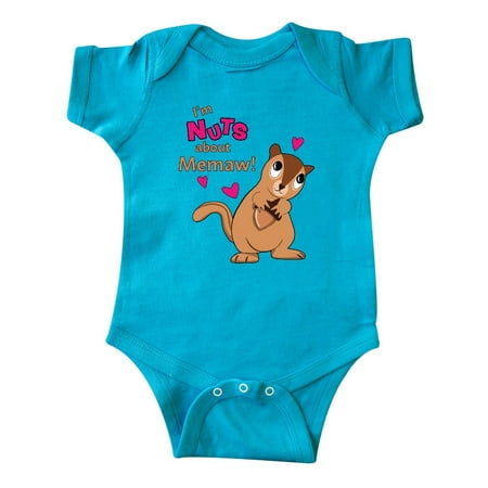 

Inktastic I m Nuts About Memaw Gift Baby Boy or Baby Girl Bodysuit