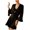 Black, variant on Brilliant Brilliant Warm Robes for Women Pink Robes for Women Women's Solid Color Nightgown Pajamas Cardigan Robe Nightgown clearance clothes under $5.00