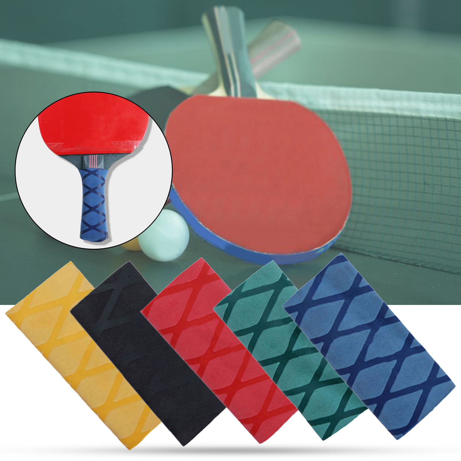 Nittaku Racket Grip Guard Tape Ping Pong Table Tennis Blue Pink Black NL-9655 