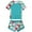Light Blue, variant on Zanarzt Toddler Girls Swimsuit Rashguard Set Childrens Printed Swimsuit Beach Shorts Surfing Short Sleeve Swimsuit for Girls Light Pink,3-4 Years
