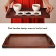 thumbnail image 2 of Serving Tray, Brown Tea Tray, Wooden For Tea Set Home Restaurant, 2 of 8