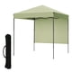 thumbnail image 1 of Yeshouse Carpa plegable de 1,8 x 1,8 m, portátil e impermeable, con panel lateral y bolsa de transporte, altura ajustable, ideal para fiestas, camping, eventos y playa, 1 of 8