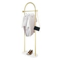 thumbnail image 4 of Coat Rack Freestanding | White Marble Base, Modern Gold Coat Racks | Fashionable Standing Coat Rack, Stable Entrance Coat Hanger for Entryway Hallway, Office or Bedroom, 4 of 9