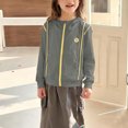 thumbnail image 1 of Chaquetas y prendas de vestir casuales con capucha de manga larga para deportes al aire libre para niños Chaqueta con capucha y cremallera de manga larga Top fino transpirable y cómodo Tops de poliést, 1 of 7