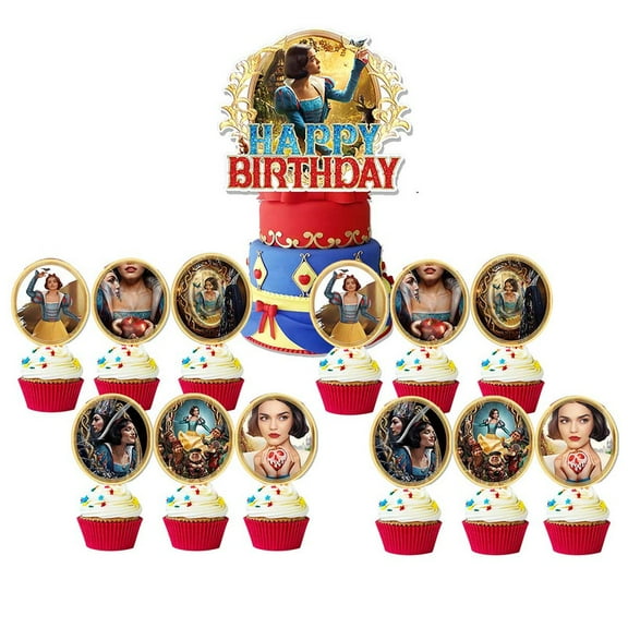 Princess Movie 2025 Cake Topper CupcakeS Set Birthday Party Supplies Decoration Decor Kit