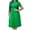 Green, variant on Summer Dresses for Women 2025 Plus Size Csual Pleated Short Sleeve Crew Neck Short Dress with Zipper Sundresses for Women Beach Fashion