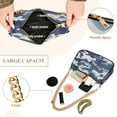 thumbnail image 4 of Camo Print Womens Chain Shoulder Bag Tote Handbag Clutch Hobo Purse with Zipper for Travel Casual, 4 of 7