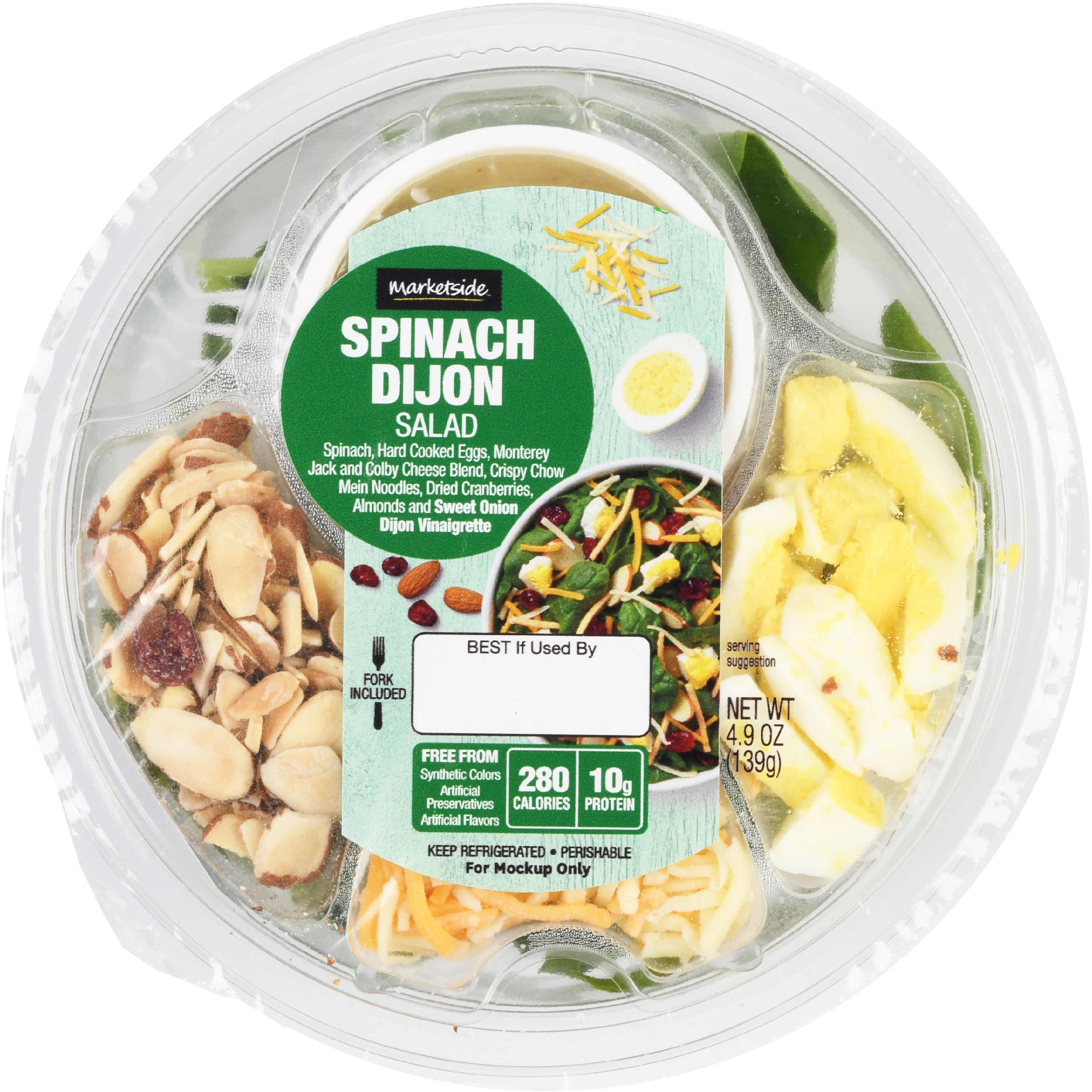 Download Marketside Spinach Dijon Salad 4 9 Oz Walmart Com Walmart Com