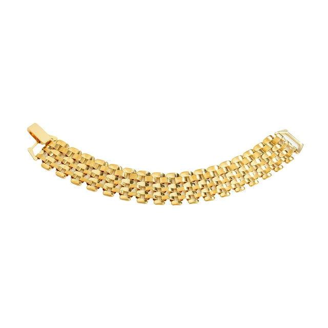 Pulsera ancha jinwen 16 cm 6,2 pulgadas Oro