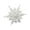 White, variant on Cheapark 4.7 Inch Glittering Snowflake Christmas Ornaments - Small Pendant Decor For Tree And Window Holiday