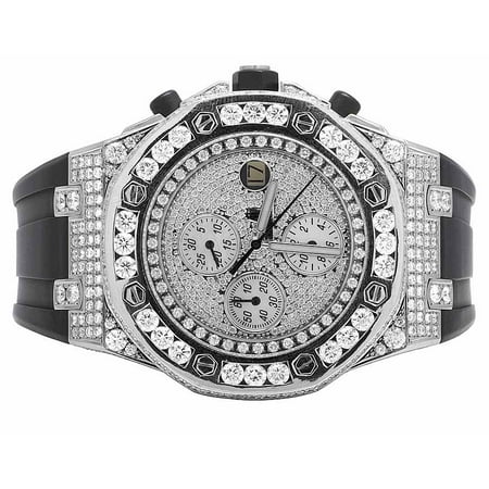 Audemars Piguet Royal Oak Offshore - Audemars Piguet Mens 42 MM Audemars Piguet Royal Oak Offshore Stainless Steel diamond (15.5 Ct)