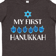 thumbnail image 4 of Inktastic My 1st Hanukkah Dreidels in Blue with Star of David Boys or Girls Toddler T-Shirt, 4 of 5