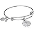 thumbnail image 3 of Halos & Glories, Cross Shiny Silver Bangle Bracelet, 3 of 4