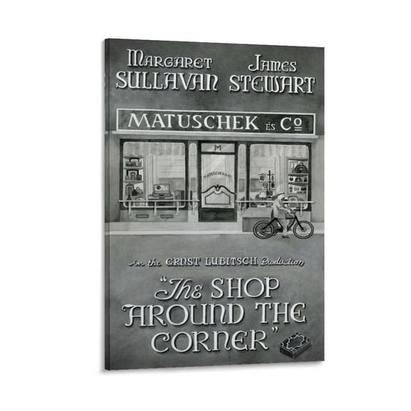 Vintage Movie The Shop Around The Corner Poster 19 Canvas Art Poster And Wall Art Picture Print Modern Family Bedroom Decor Posters