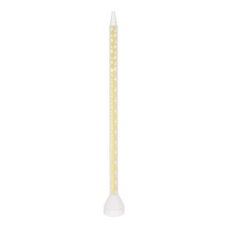 

Uxcell 7.4-inch Plastic Resin Mixing Nozzle Round Connector for AB Glue 400ml Cartridges Yellow