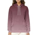 thumbnail image 2 of cocolona Hoodies for Women Winter Warm Fleece Hoodies Fashion Gradient Color Long Sleeve Pullover Sweatshirts, 2 of 7