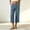 Light Blue, variant on Maean Cotton Linen Capris for Women Wide Leg Casual Capri Pants Elastic Waist Loose Trousers with Pockets
