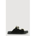 thumbnail image 2 of Women's Faux Suede Double Metallic Buckle Slide Sandals, 2 of 3