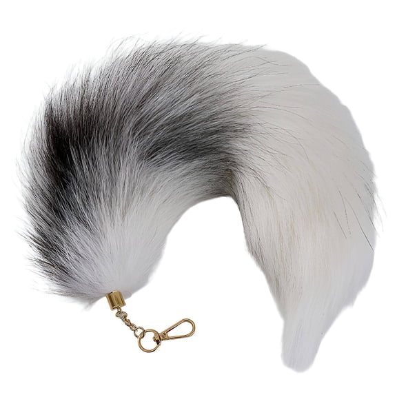 DESIGNICE Key Chains Women Cute,Bag Decoration Keychains for Women,Portable Design Therian Tail,White,40cm