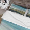 thumbnail image 4 of Designart 'Watercolor Desert Storm Abstract Blue' Farmhouse Duvet Cover Set, 4 of 4