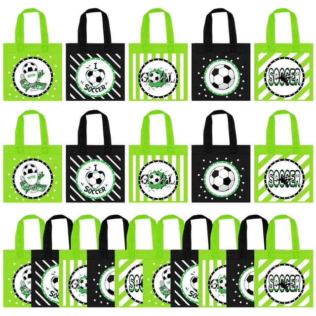 BANBALLON 20 bolsas de fiesta de fútbol 20x33 cm