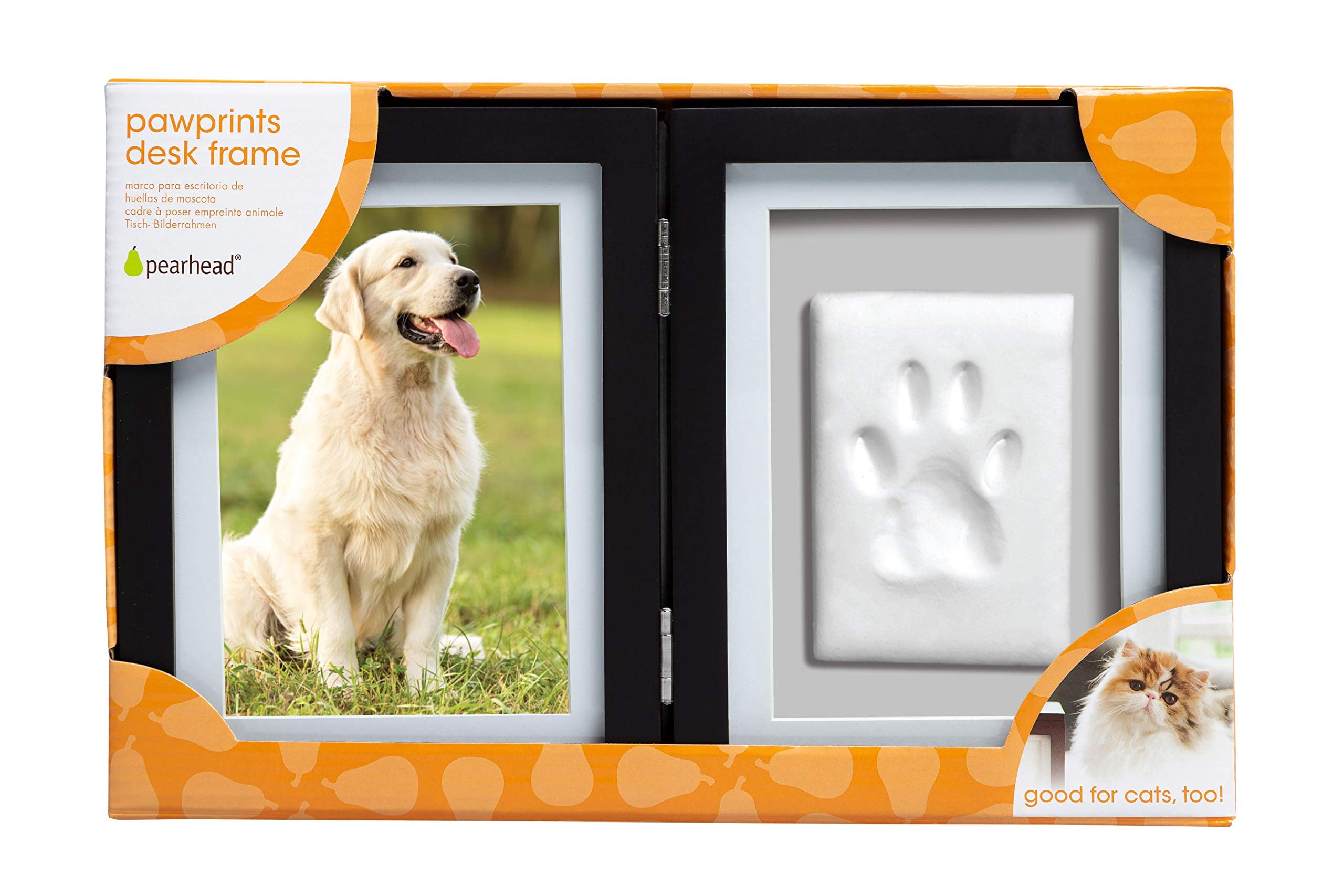 PETT Pet paw print frame with clay print kit and photo display