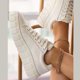 thumbnail image 1 of Zapatos individuales de plataforma de gran tamaño para mujer, zapatos de lona con cordones cruzados y punta redonda Wmkox8yii  shalkjhdk132, 1 of 1