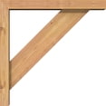 thumbnail image 3 of Ekena Millwork 3 1/2"W x 18"D x 18"H Traditional Block Smooth Bracket w/ Offset Brace, Western Red Cedar, 3 of 25