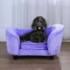 thumbnail image 4 of Sofá cama para mascotas Getifun terciopelo con cojín extraíble lavable para perros pequeños y gatos morado, 4 of 5