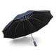 thumbnail image 5 of Paraguas automático, sombrilla invertida, sombrilla protectora solar para mujer, sombrilla para sol y lluvia, de doble uso, estilo retro, grande, con protección UV para hombres, 5 of 5