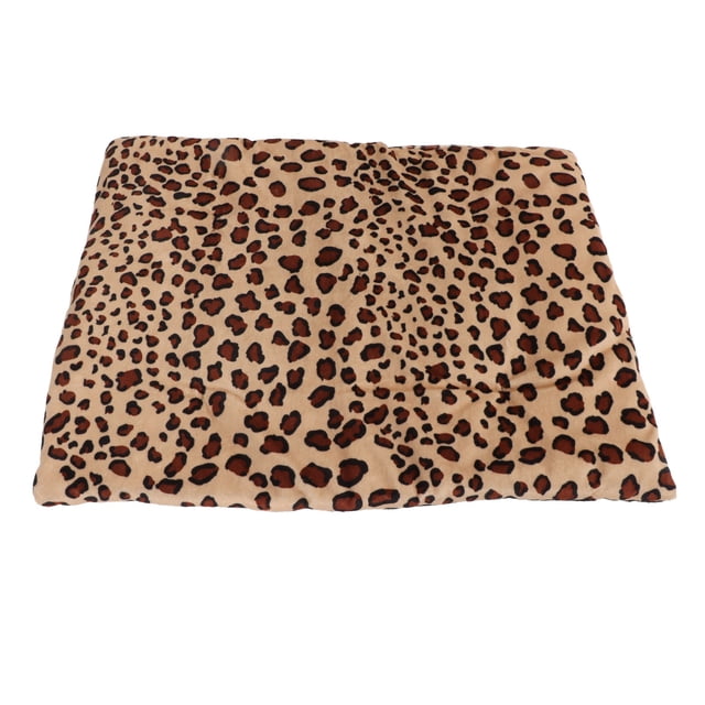 Heating Pad, Dog Heating Pad Long Life Span Washable 3 Temperature Adjustable 9W 5V 2A Cloth For Furry Friends Leopard Print,White Dot