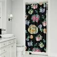 thumbnail image 2 of Waterproof Pioneer Shower Curtain 36x72 Inch Polyester Unique Colorful Floral Shower Curtain for Bathroom Hotel Home Decor with 7 Plastic Hooks, 2 of 3