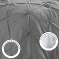 thumbnail image 2 of Swift Home Bedding Comforter Sets, Ultra Soft Cozy 3-Piece Pinch Pleat Decorative Pintuck Comforter Sets - Grey, Full/Queen, 2 of 11