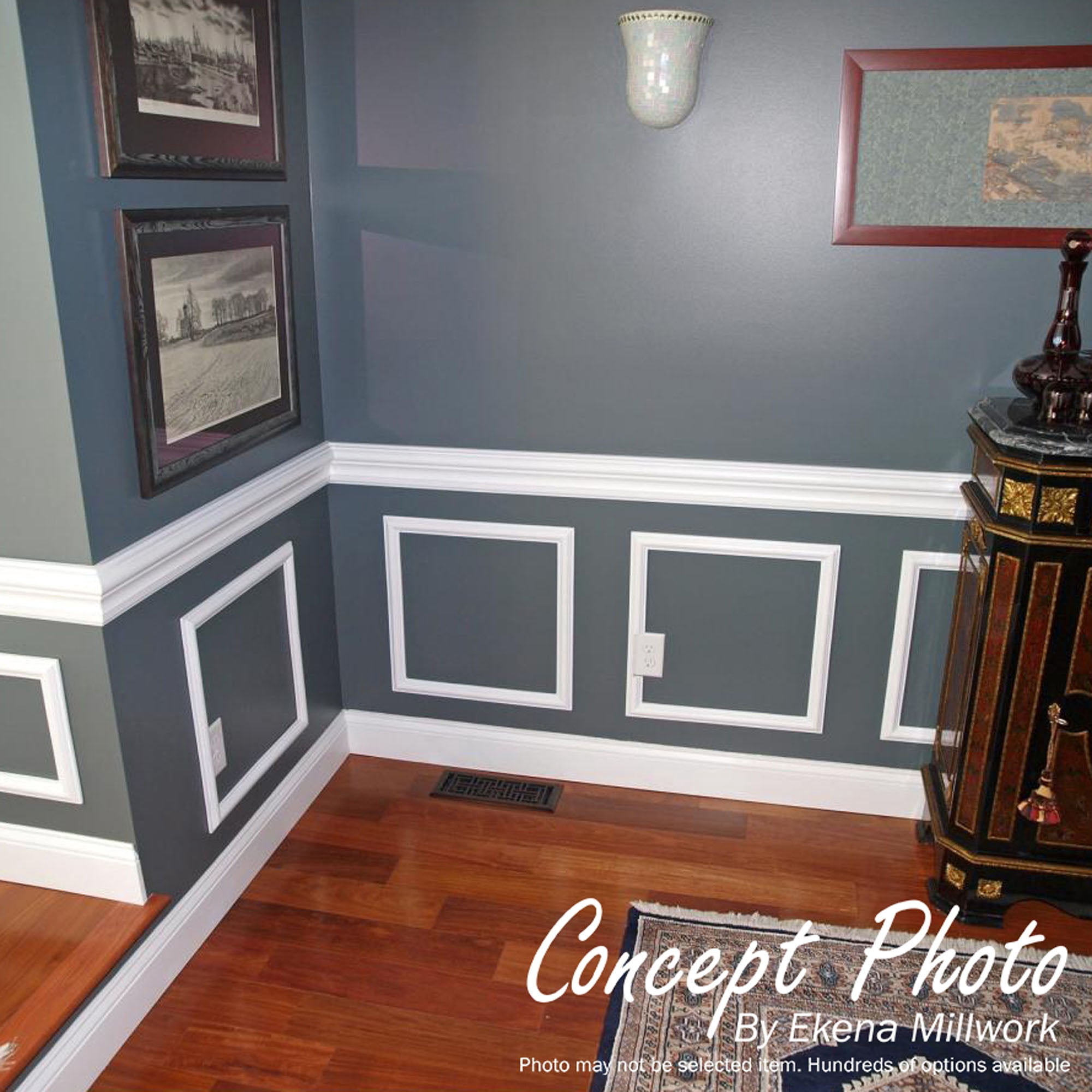 20"W x 28"H x 1/2"P Ashford Molded Classic Wainscot Wall Panel