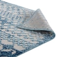 thumbnail image 4 of Reflect Giada Abstract Diamond Moroccan Trellis 5x8 Indoor or Outdoor Area Rug Ivory and Blue, 4 of 7