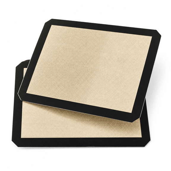 Florvian Premium Non Stick Silicone Baking Mats Quarter Sheet Toaster Oven Liner Small,Set Of 2 Mats (Size 8.5")