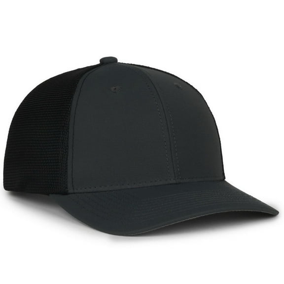 Outdoor Cap MB2020PF Moisture Wicking Polyester Front Panels-Graphite/Black