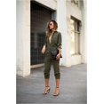 thumbnail image 2 of SAYOO Mujer Mono Ropa Manga Larga Camisa Cuello Moda Mono Largo SAYOO S-XL, 2 of 8