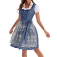 thumbnail image 4 of Womens German Oktoberfest Dirndl Dress - Short Sleeve Bavarian for Stage Performance, 4 of 9