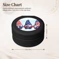thumbnail image 2 of Naloa Cute Gnomes in USA1 Round Jewelry Box, Travel Jewelry Organizer, 3.9 x 3.9 x 2in Jewelry Storage Box for Women-Black, 2 of 7