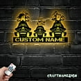 thumbnail image 3 of Craftnamesign Custom Family Snowmobile Metal Sign LED Light, Snowmobile Sign, Snowmobile Wall Decor, 3 of 5