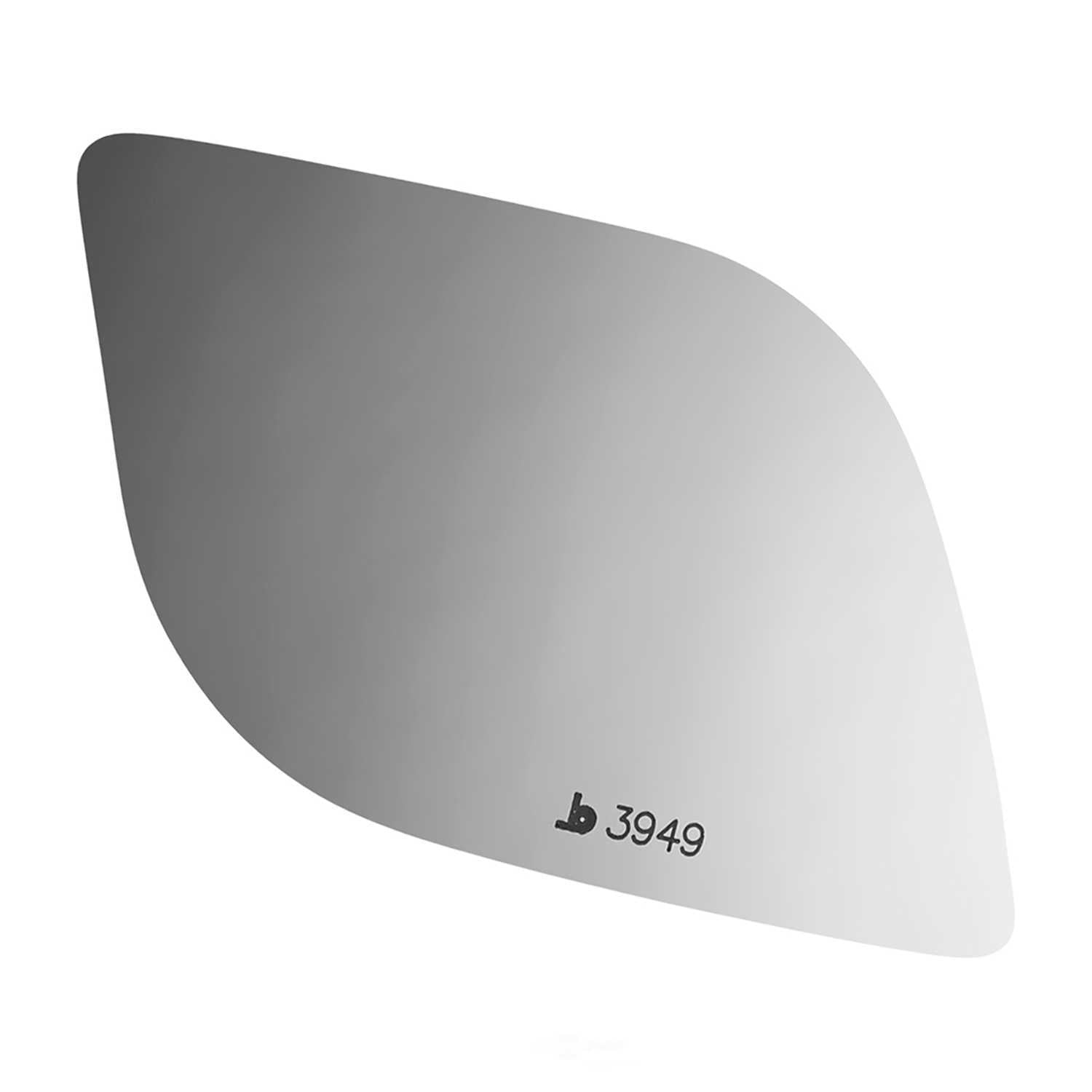 Burco Side View Mirror Replacement Glass - Clear Glass - 3949