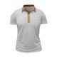 thumbnail image 3 of pstuiky Camisa de manga corta para hombre, Camiseta informal de color liso con botones y bolsillos para hombre ropa de hombre xxl, 3 of 6
