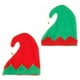 thumbnail image 2 of Gorro de elfo navideño Gorro estilo elfo navideño Gorro rojo y verde Tocado de franela con forma de campana para fiesta navideña, 2 of 6