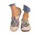 thumbnail image 1 of Ethnic Style Slip On Casual Shoes For Non Slip Soft Sole Lightweight Breathable Platform Sneakers, 1 of 6