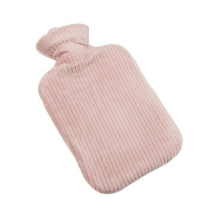 

Panda Superstore PS-HEA3763901-KELLY00635-RP 800 ml Pure Color Classic Hot Water Bottle with Plush Cover for Heat & Cold Therapy Pink